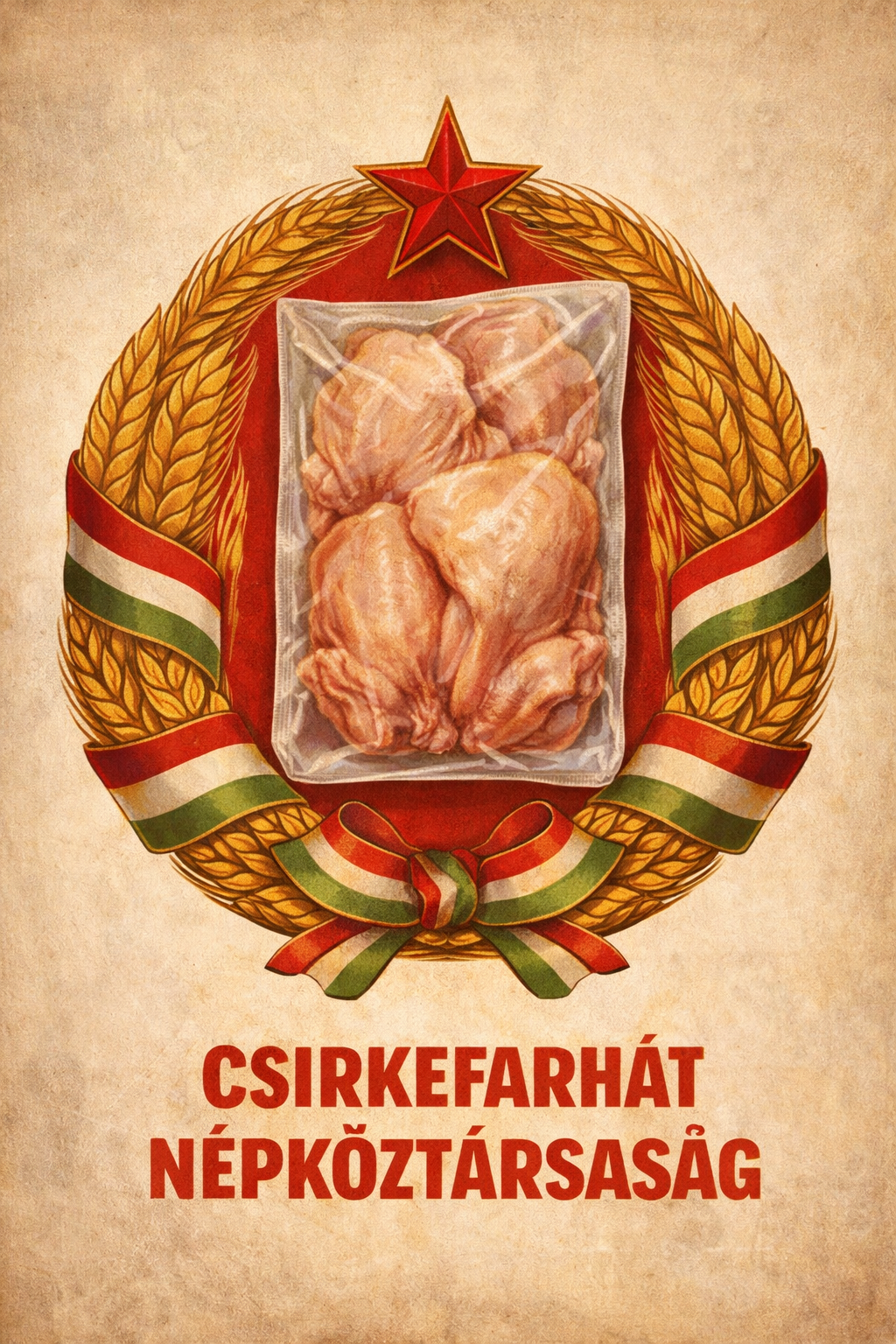 Csirkefarhát Népköztársaság poszter